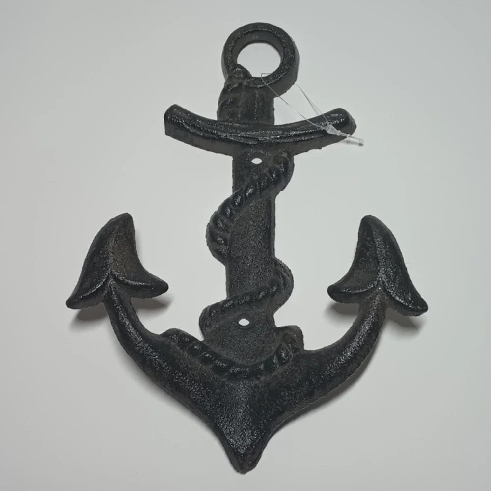 Rustic Cast Iron Ship Anchor Nautical Maritime Wall Hanging Hook Beach Decor